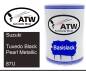 Preview: Suzuki, Tuxedo Black Pearl Metallic, 87U: 500ml Lackdose, von ATW Autoteile West.